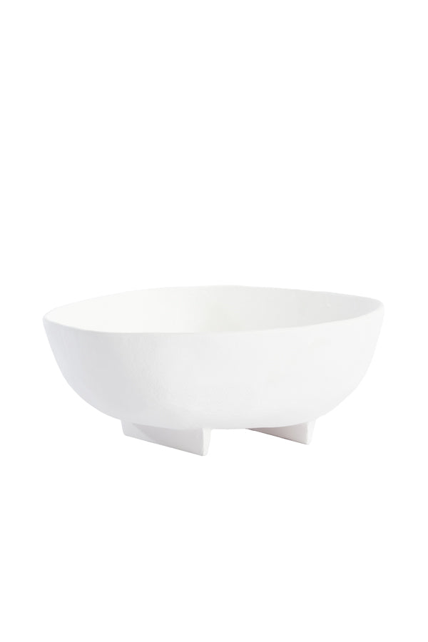 Elegant Cream Rosana Dish Set on Base - 27x26.5x11.5 cm