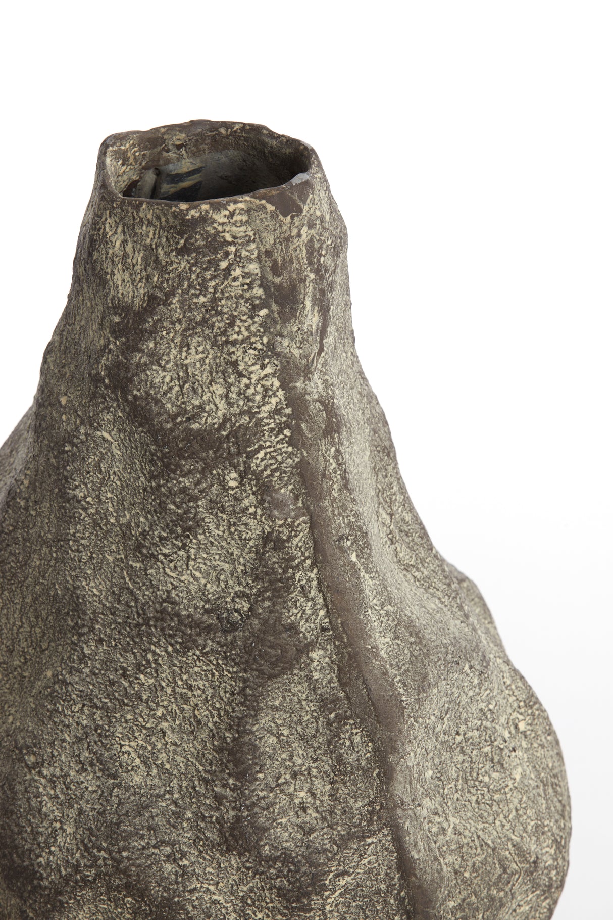 Elegant Marzoku Dark Brown-Cream Vase 29x27x41.5 cm