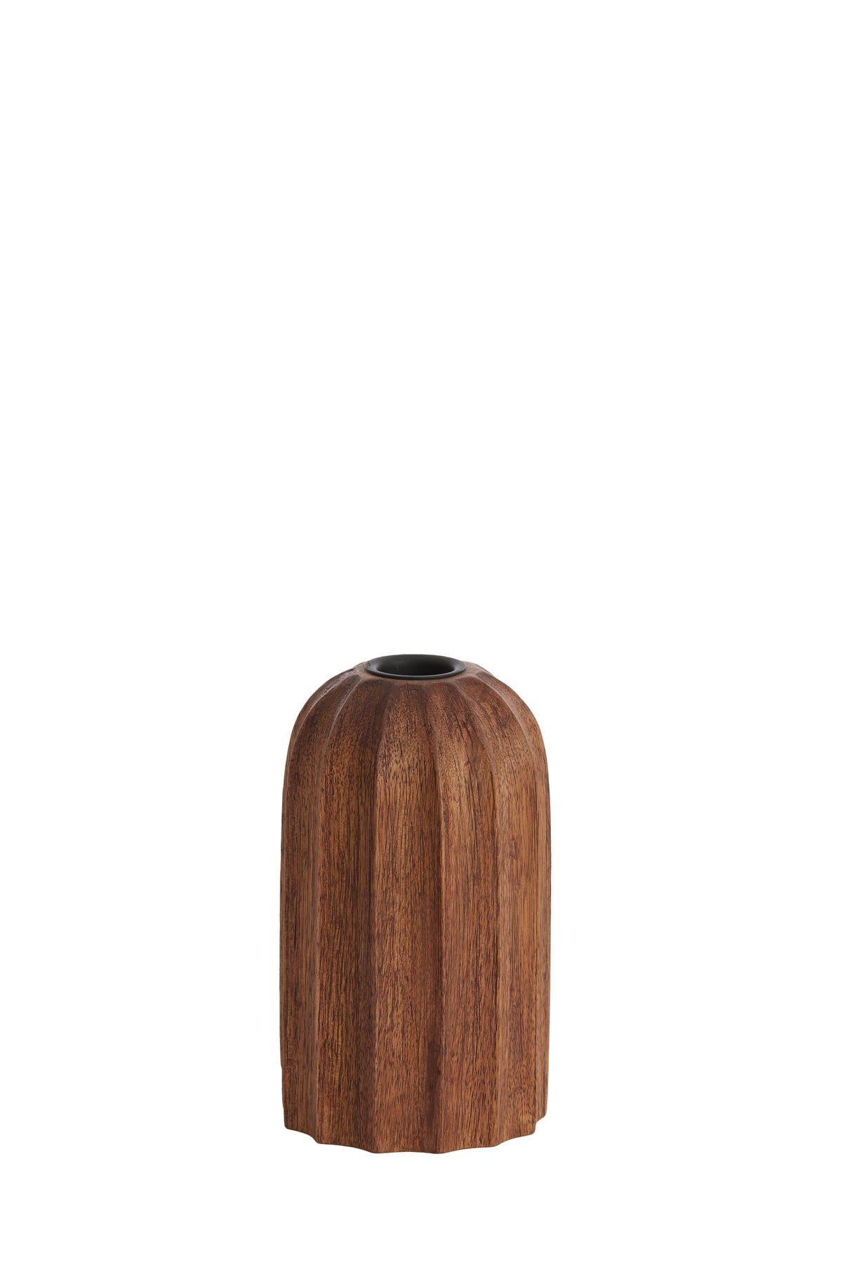 Rustic Russet Wood Candle Holder Ø7.5x13 cm - Ofir Collection