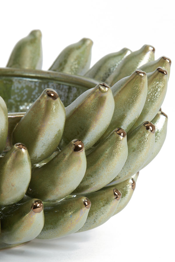 Emerald Pearl Ceramic Bowl Ø34x15 cm - Zita Collection