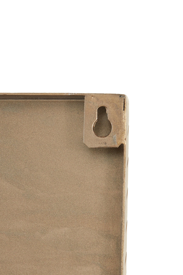 Antique Bronze Lolita Wall Art 80x1.5x80 cm