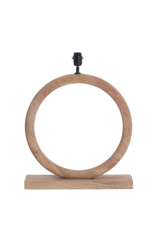 Natural Nubia Wooden Lamp Base 51x13x54 cm, Matte Finish