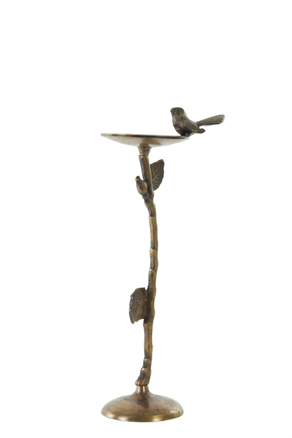 Antique Bronze Bird Candle Holder, 18x11.5x40 cm