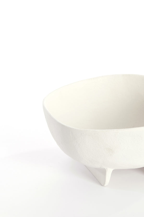 Cream Rosana Decorative Bowl on Stand 16x15.5x8.5 cm