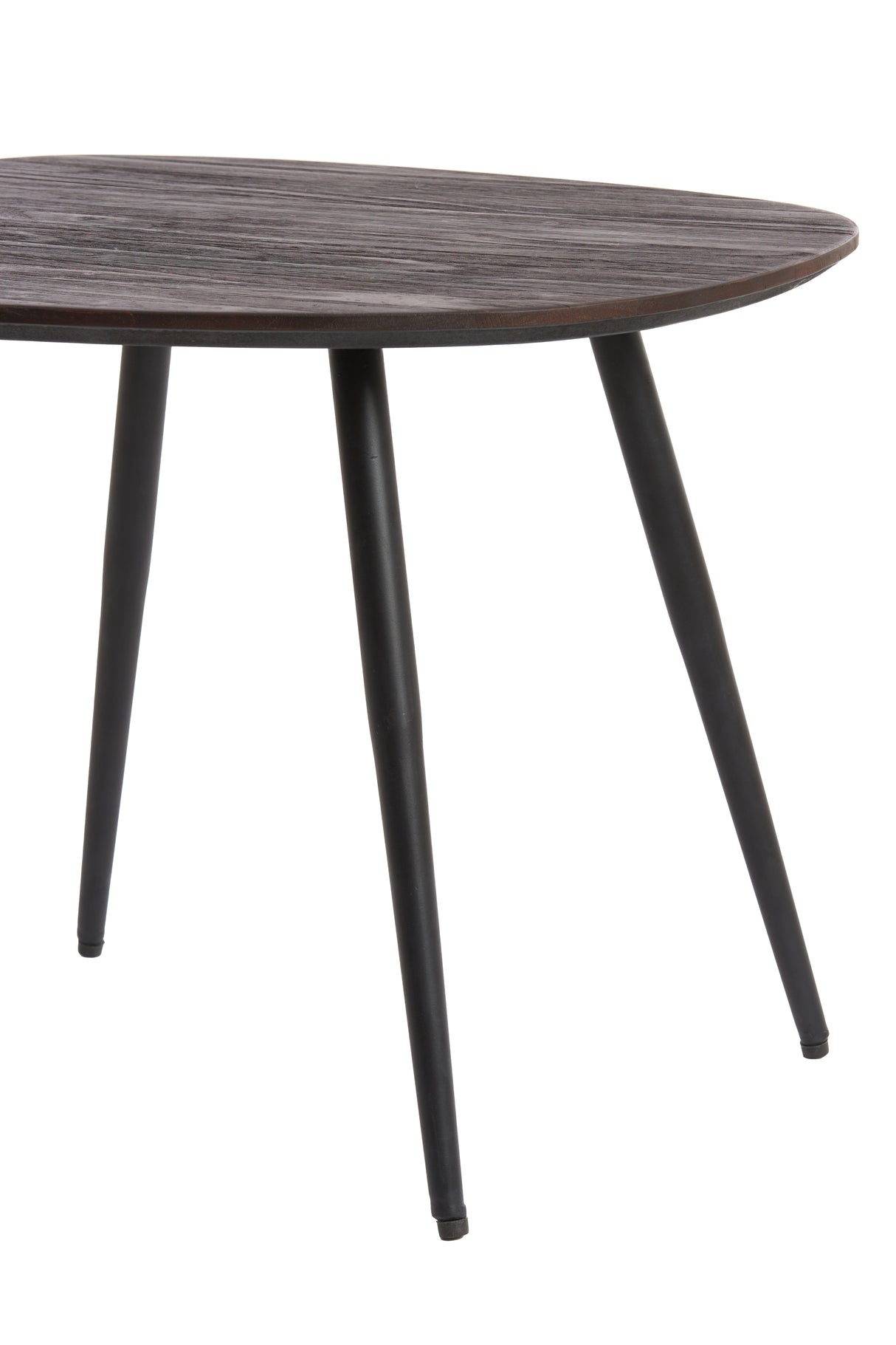 Rustic Nesting Coffee Tables Set of 3 in Distressed Wood and Black Metal