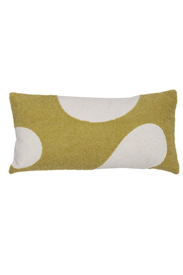 Elegant Sage and Cream Accent Pillow 60x30 cm