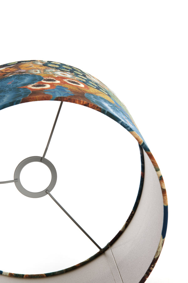 Bloom Blue Cylindrical Shade 30x30x21 cm