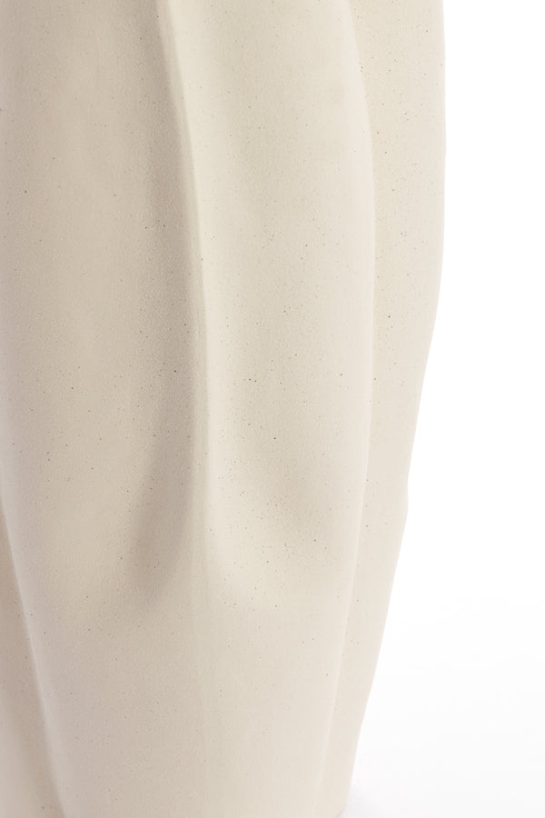 Elegant Cream Sanguli Ceramic Vase - 28x27.5x56 cm