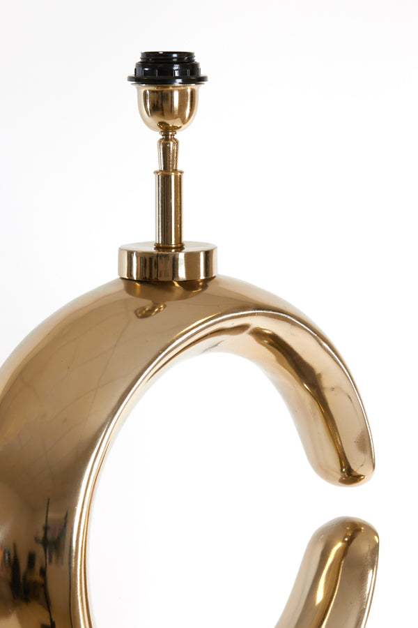 Elegant Gold Maan Lamp Base, 37x26x99 cm