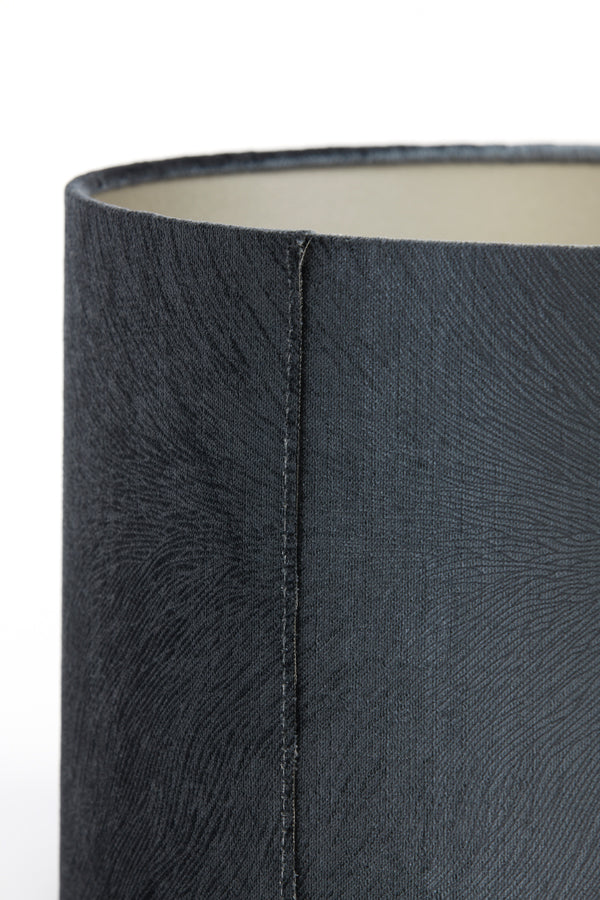 Elegant Grey Cylinder Lampshade 30x30x21 cm