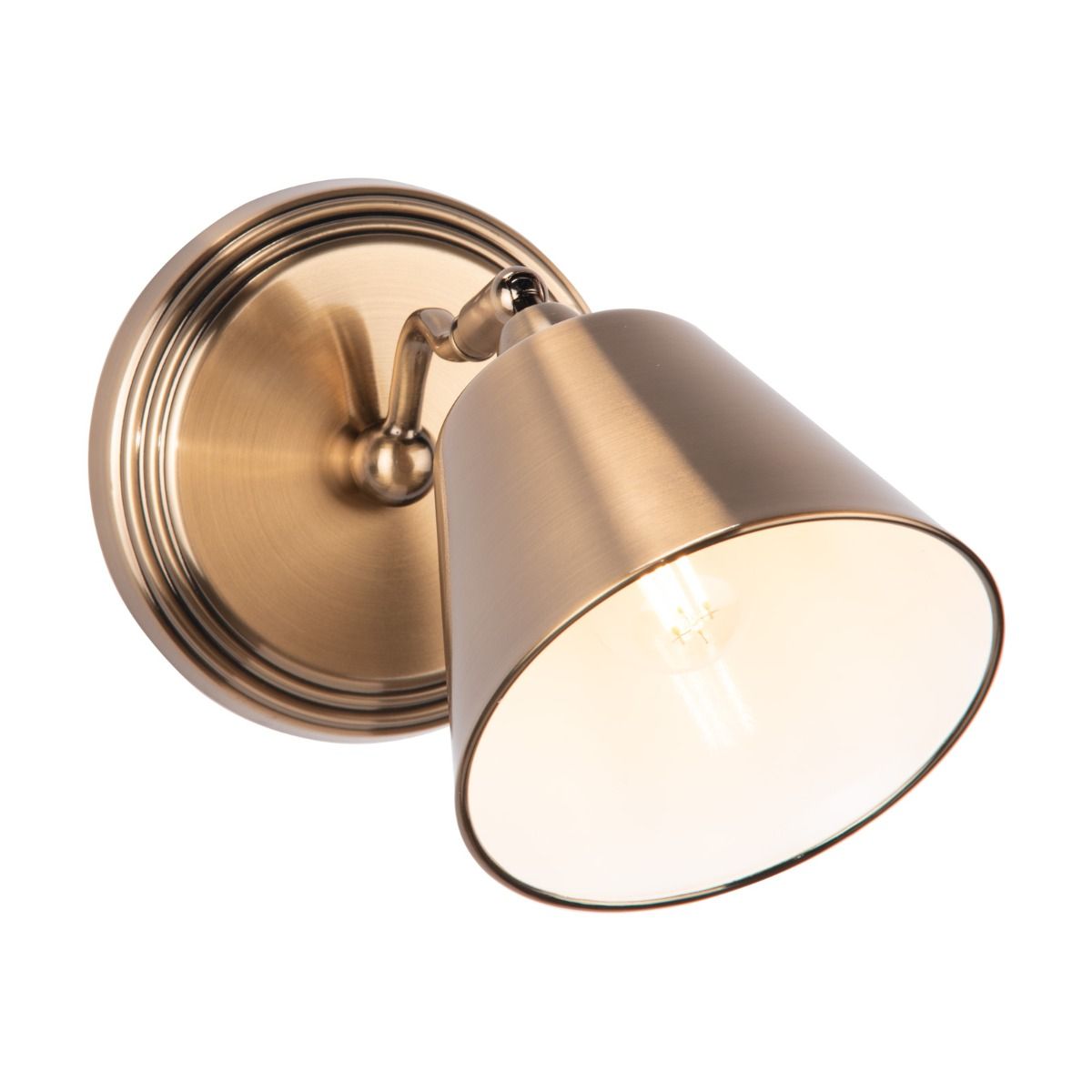 Kempten Single Wall Spotlight Antique Brass