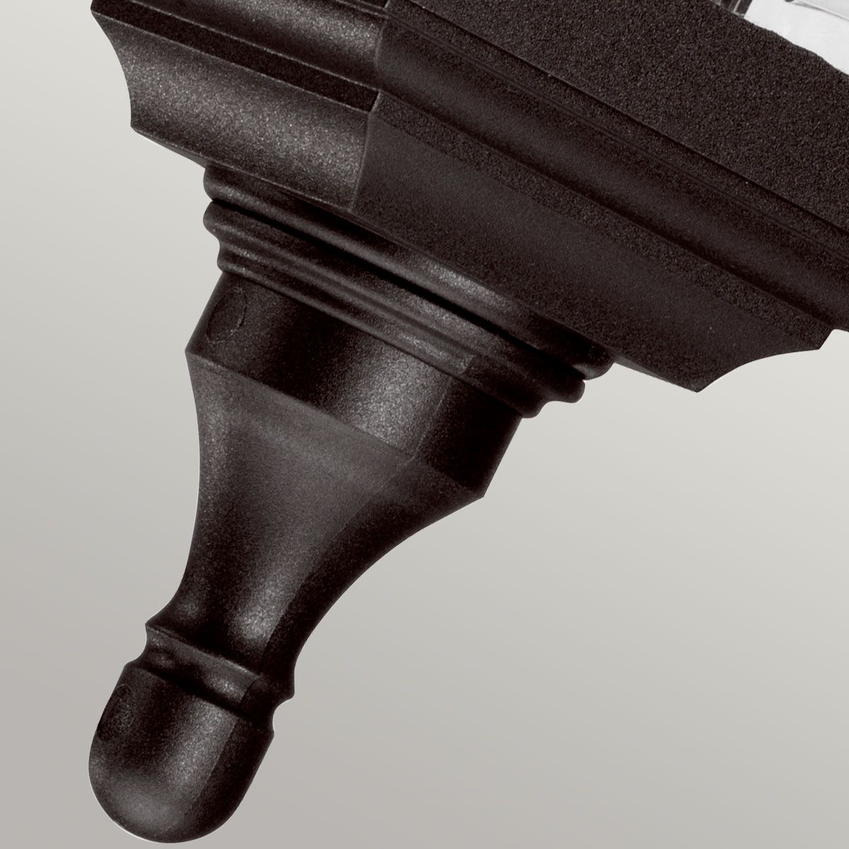 Black Kerry Pedestal/Porch Light - Modern Coastal Design