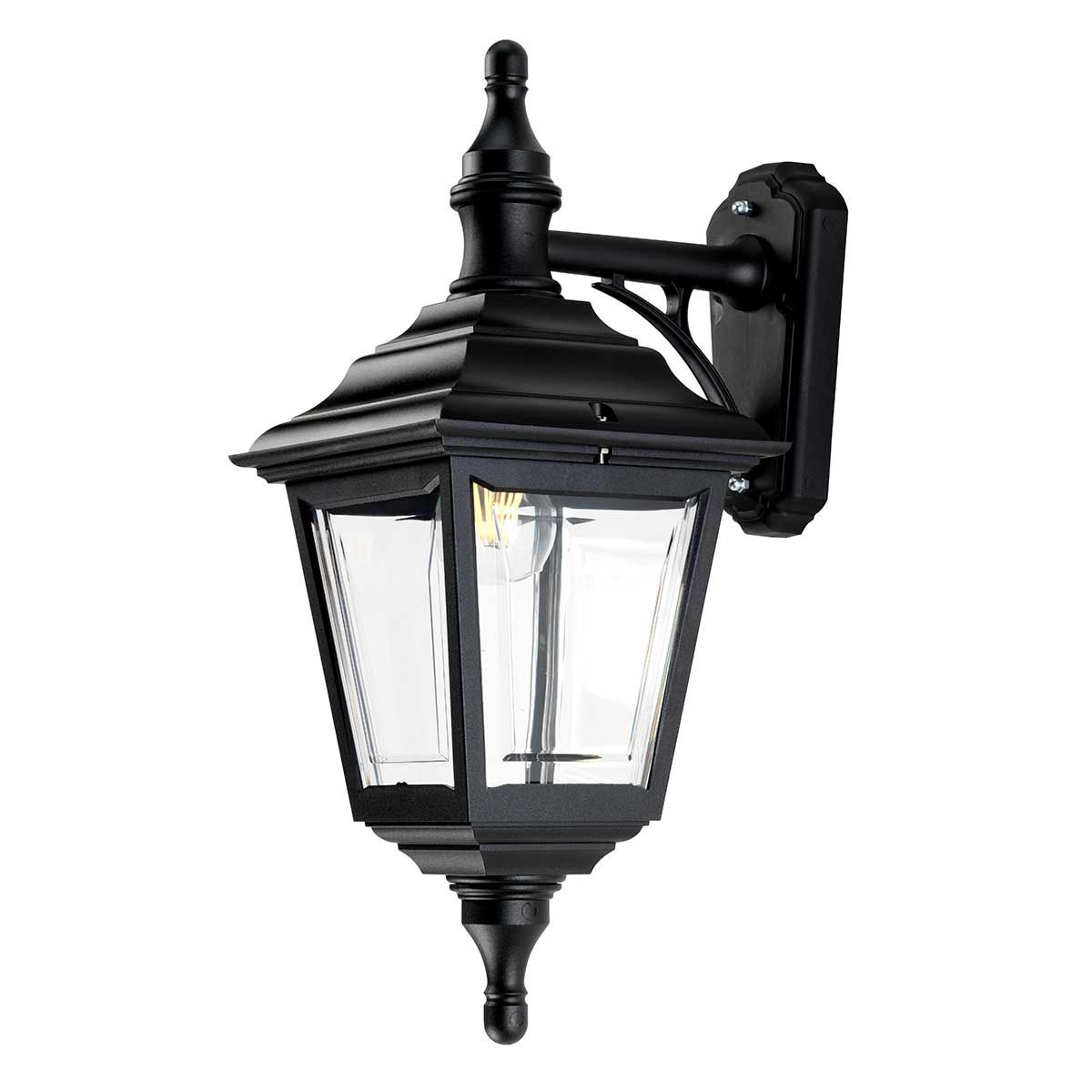 Sleek Black Coastal Wall Lantern