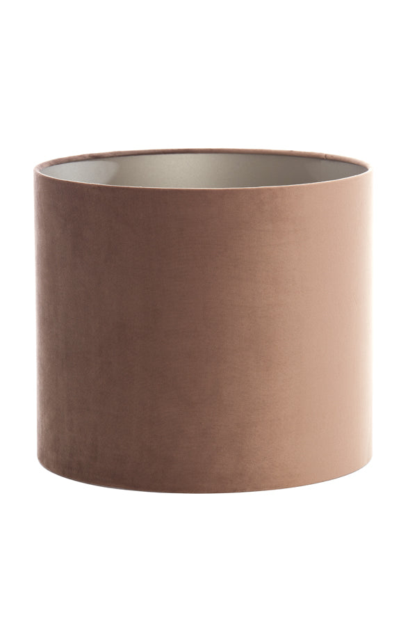 Velvet Chocolate Brown Cylindrical Shade 35x35x30 cm