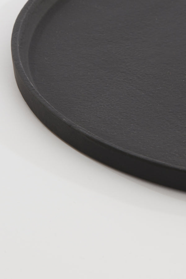 Elegant Maes Black 60cm Round Serving Plate
