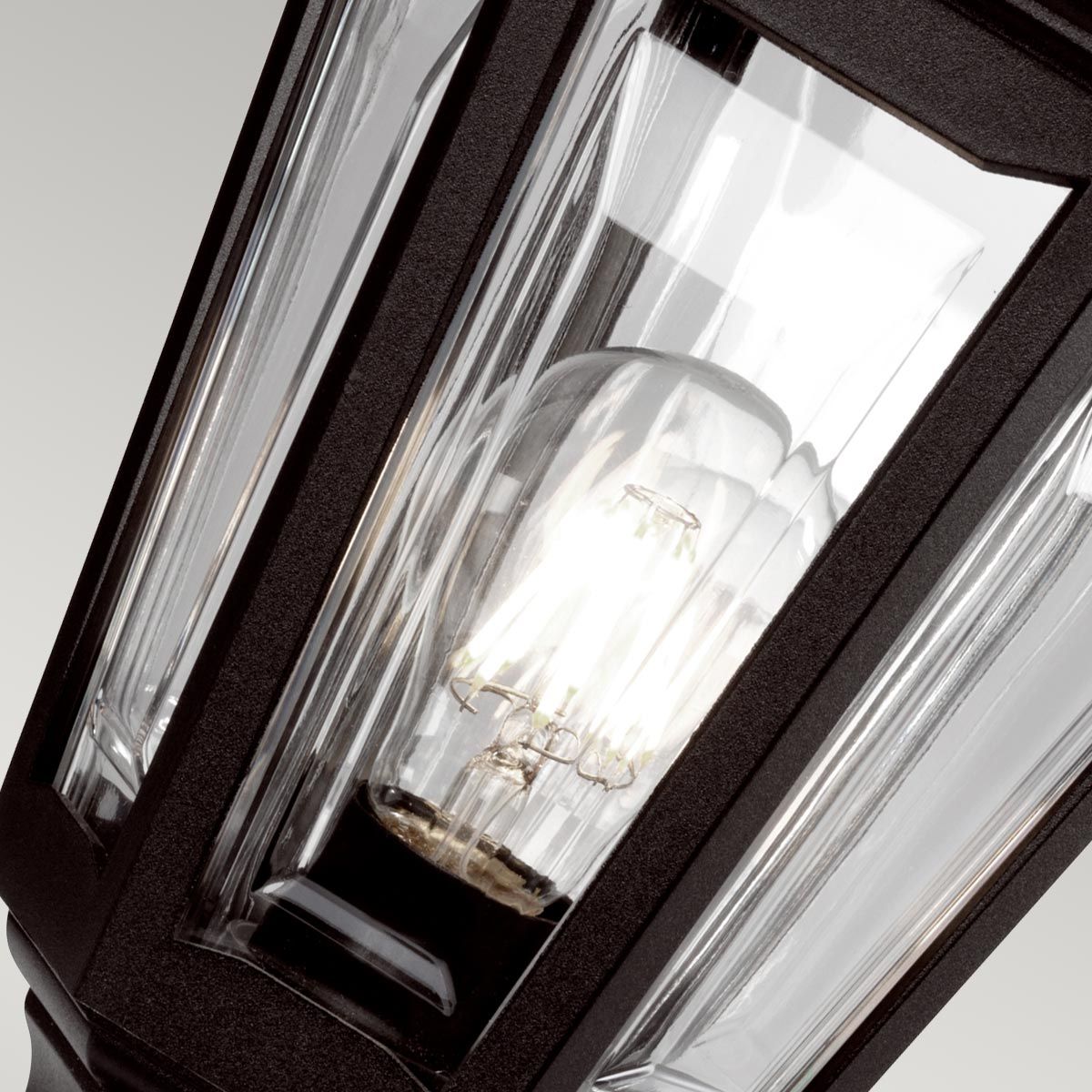 Kinsale Coastal Pedestal Lantern - Black Finish