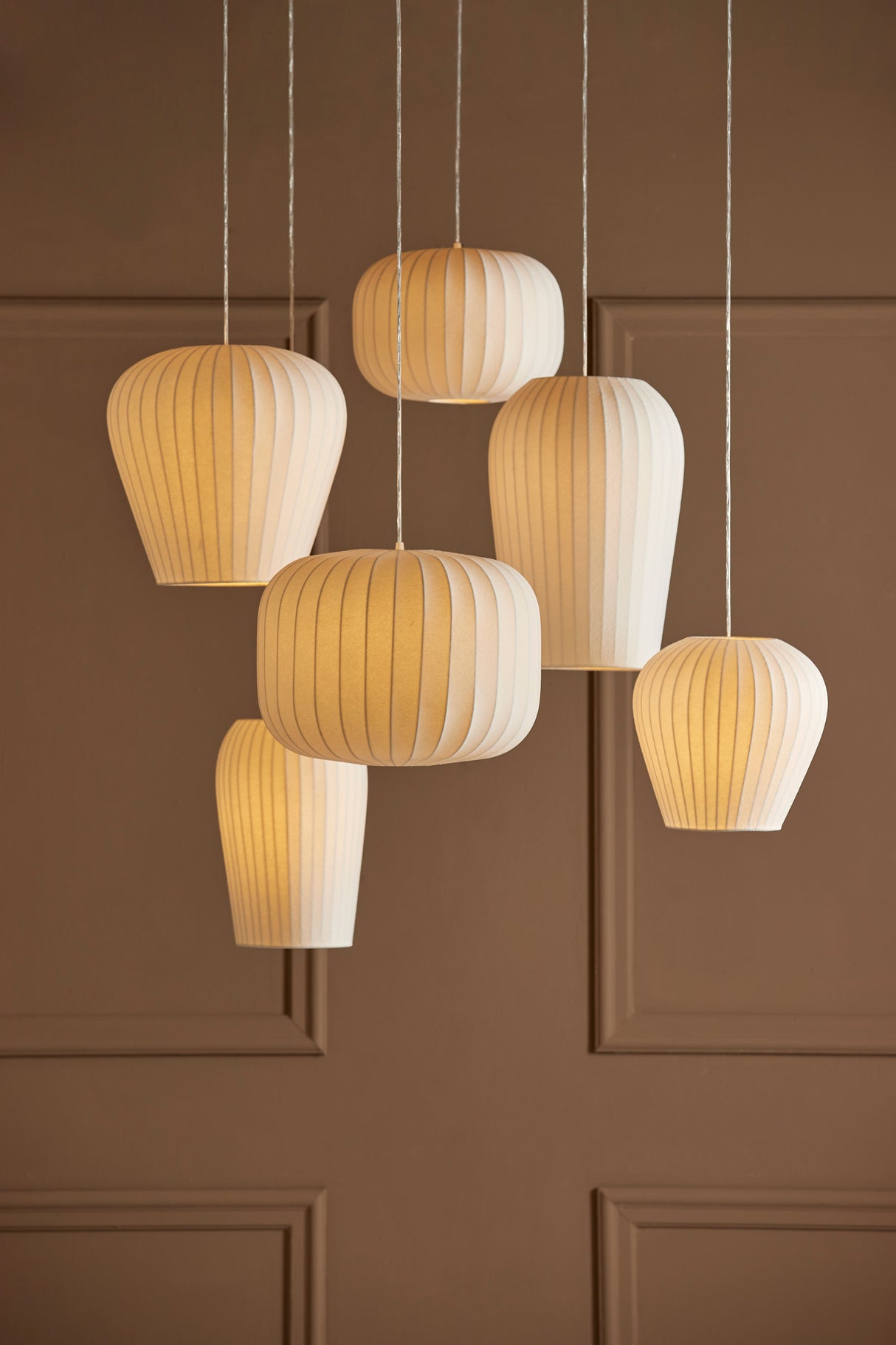 Elegant White Pendant Light - 30x30 cm