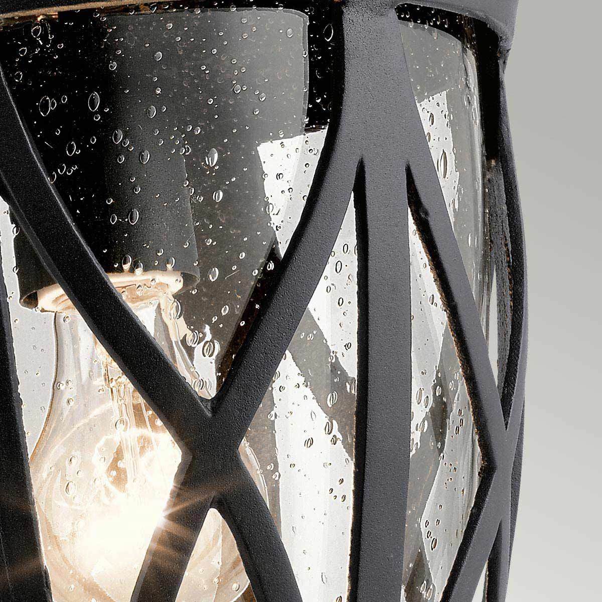 Admirals Cove Outdoor Vintage Wall Lantern in Textured Black