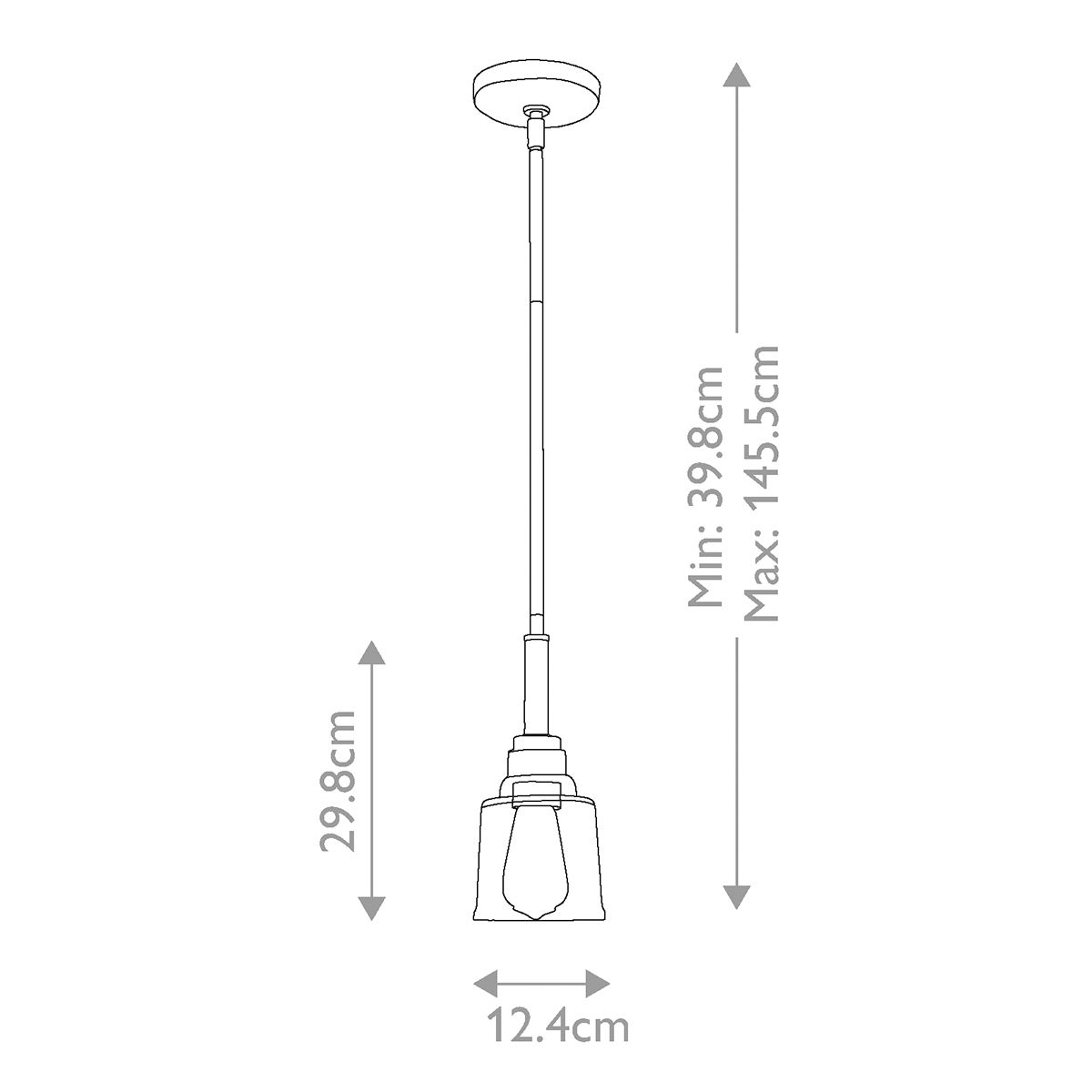 Aivian Industrial-Style Weathered Brass Pendant Light