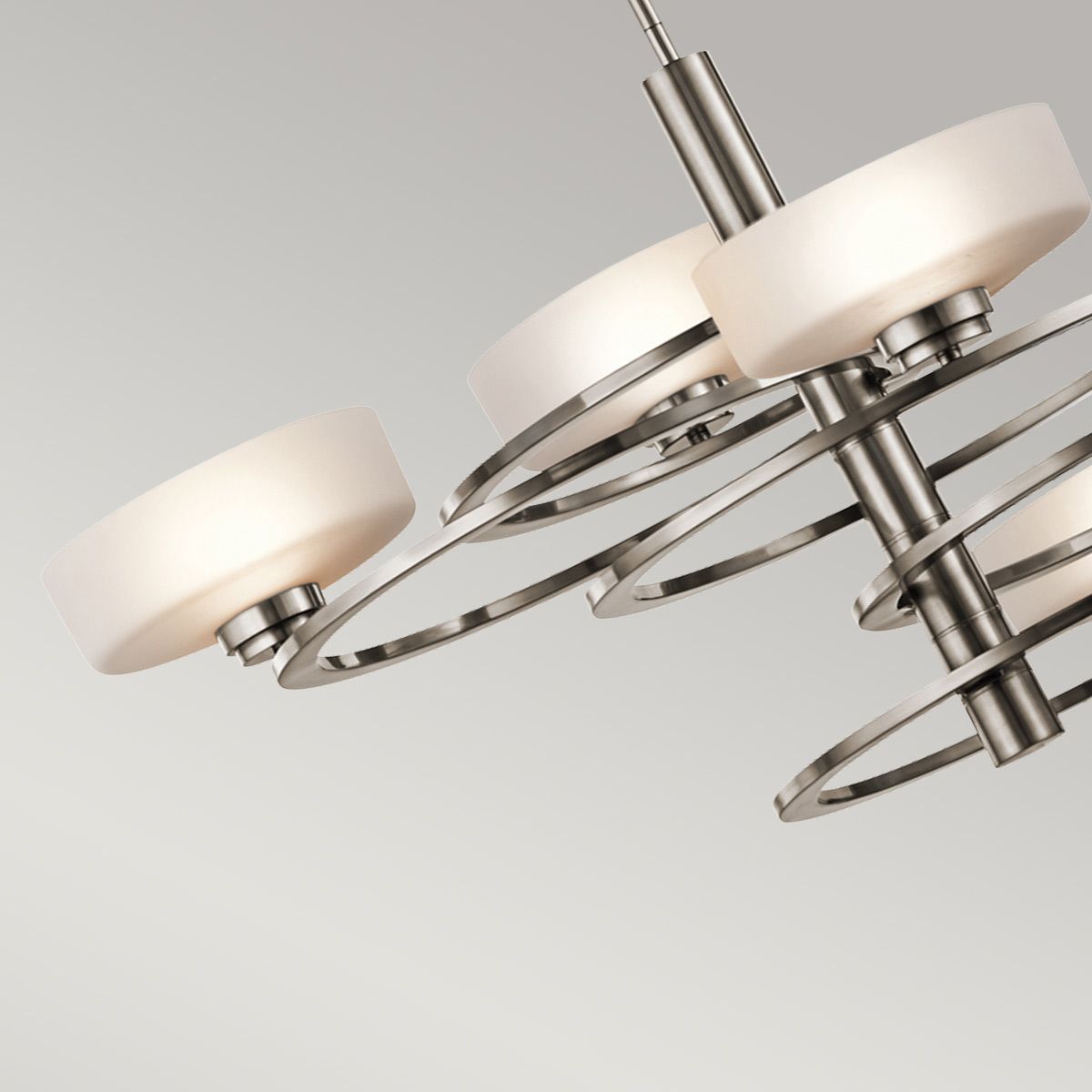 Aleeka Celestial Orbit 5-Globe Nickel Chandelier