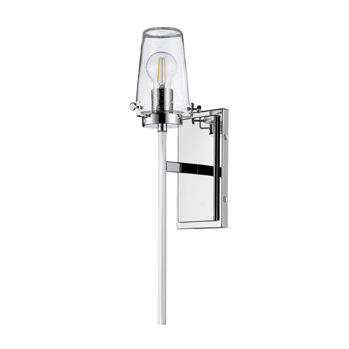 Sleek Alton Chrome Wall Light with Industrial Charm