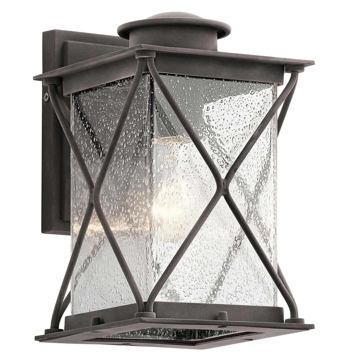 Vintage Argyle Weathered Zinc Outdoor Lantern Wall Light