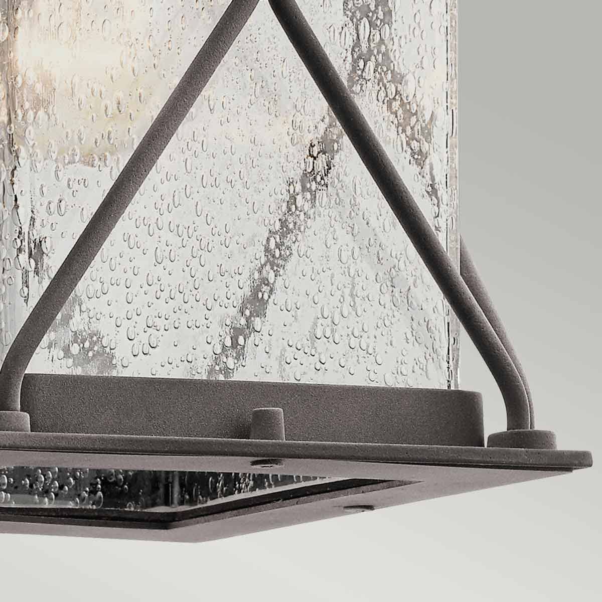 Vintage Argyle Weathered Zinc Outdoor Lantern Wall Light