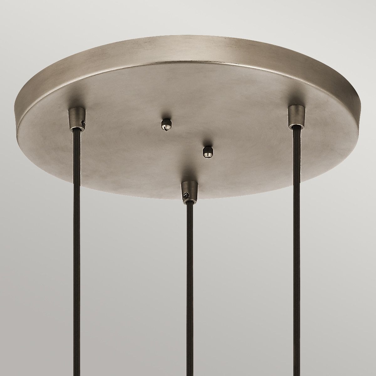 Asher 3 Light Pendant Circle Antique Pewter