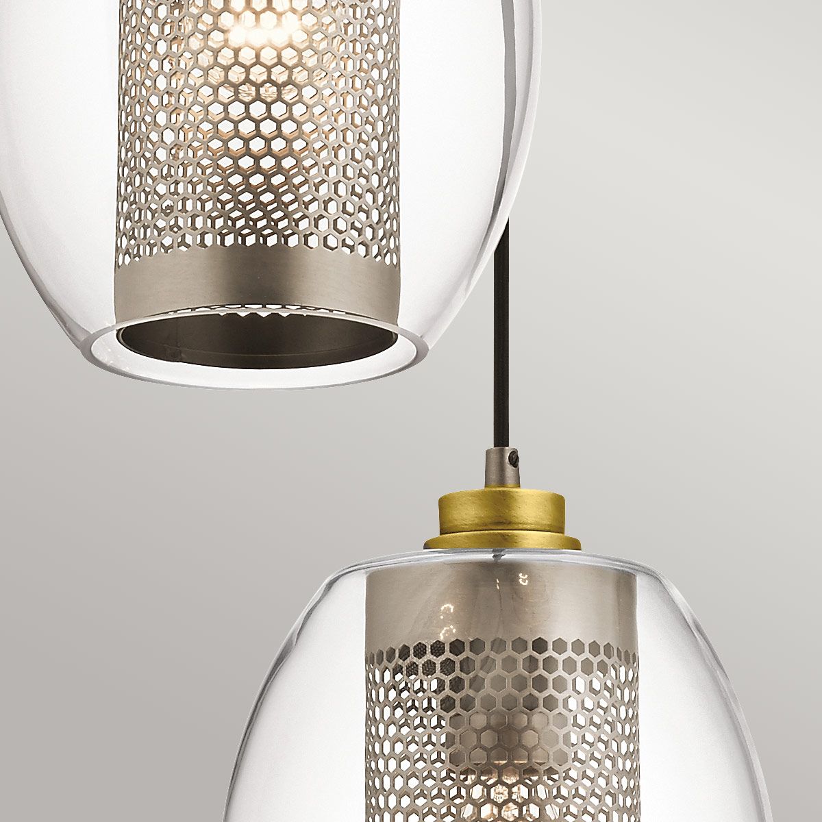 Asher 3 Light Pendant Circle Antique Pewter