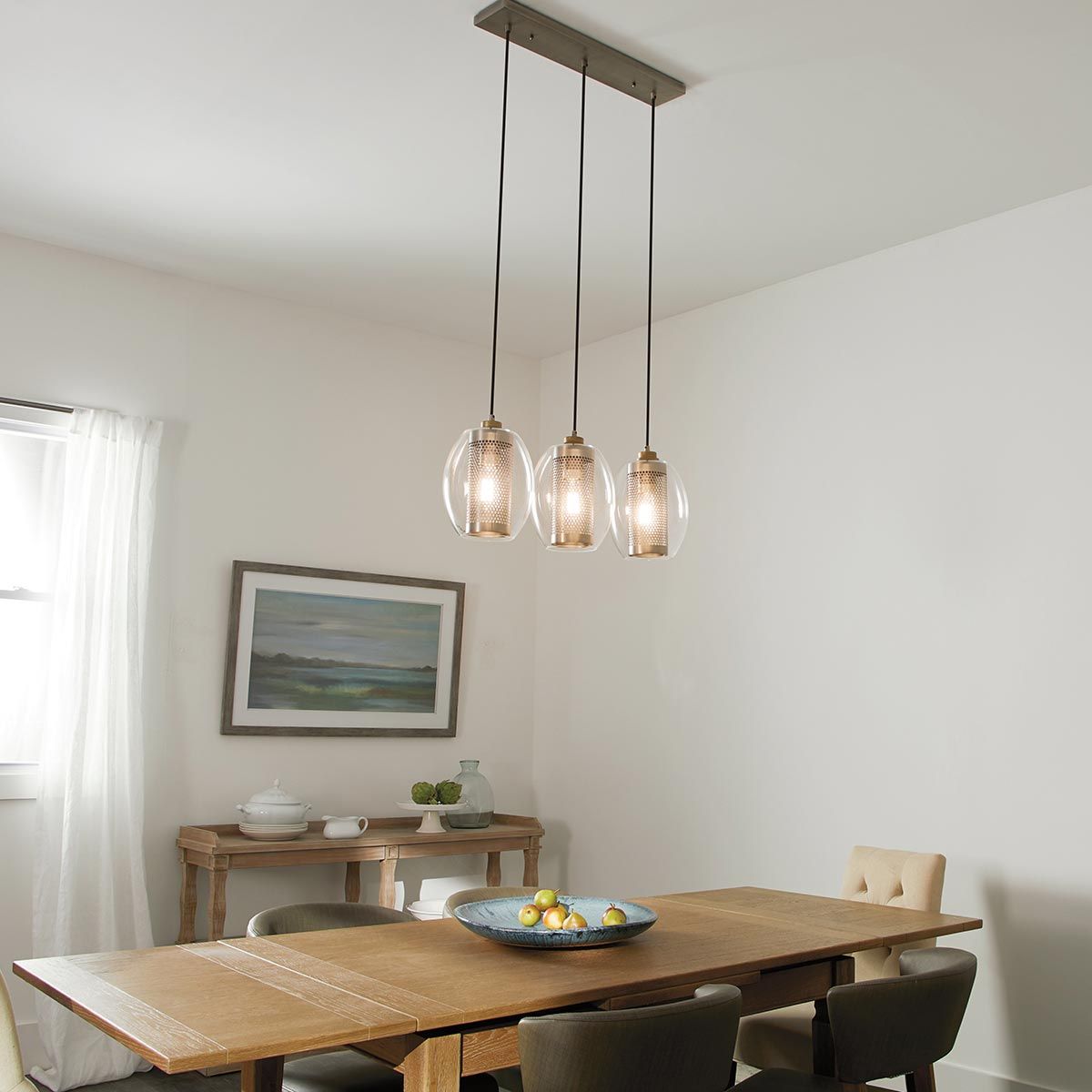 Vintage Industrial Asher Pendant Light in Antique Pewter
