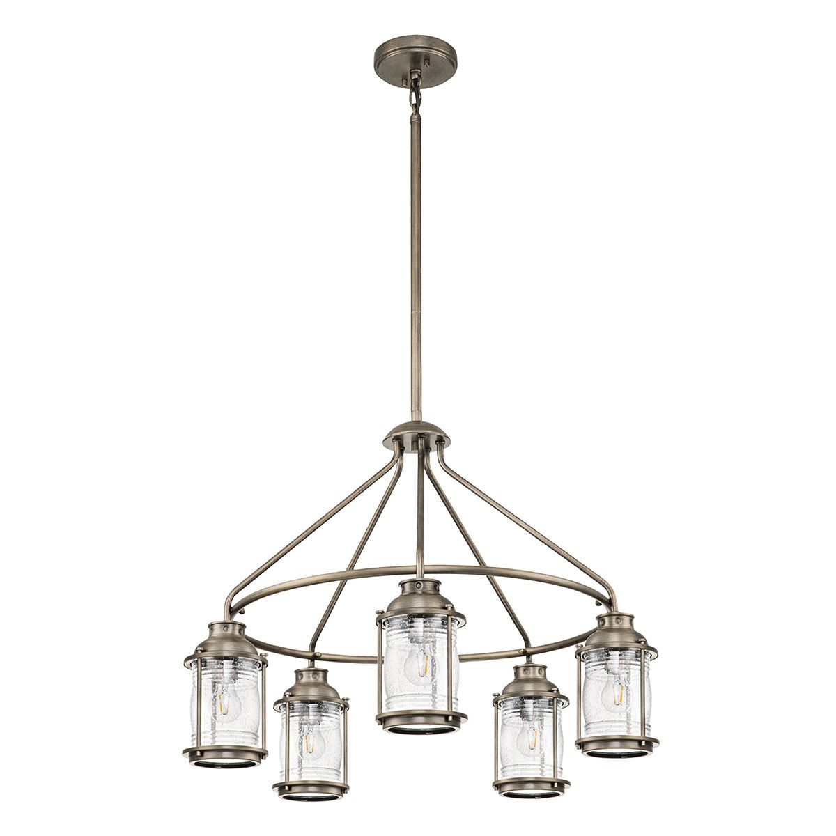 Ashland Bay 5-Light Burnished Bronze Outdoor Chandelier