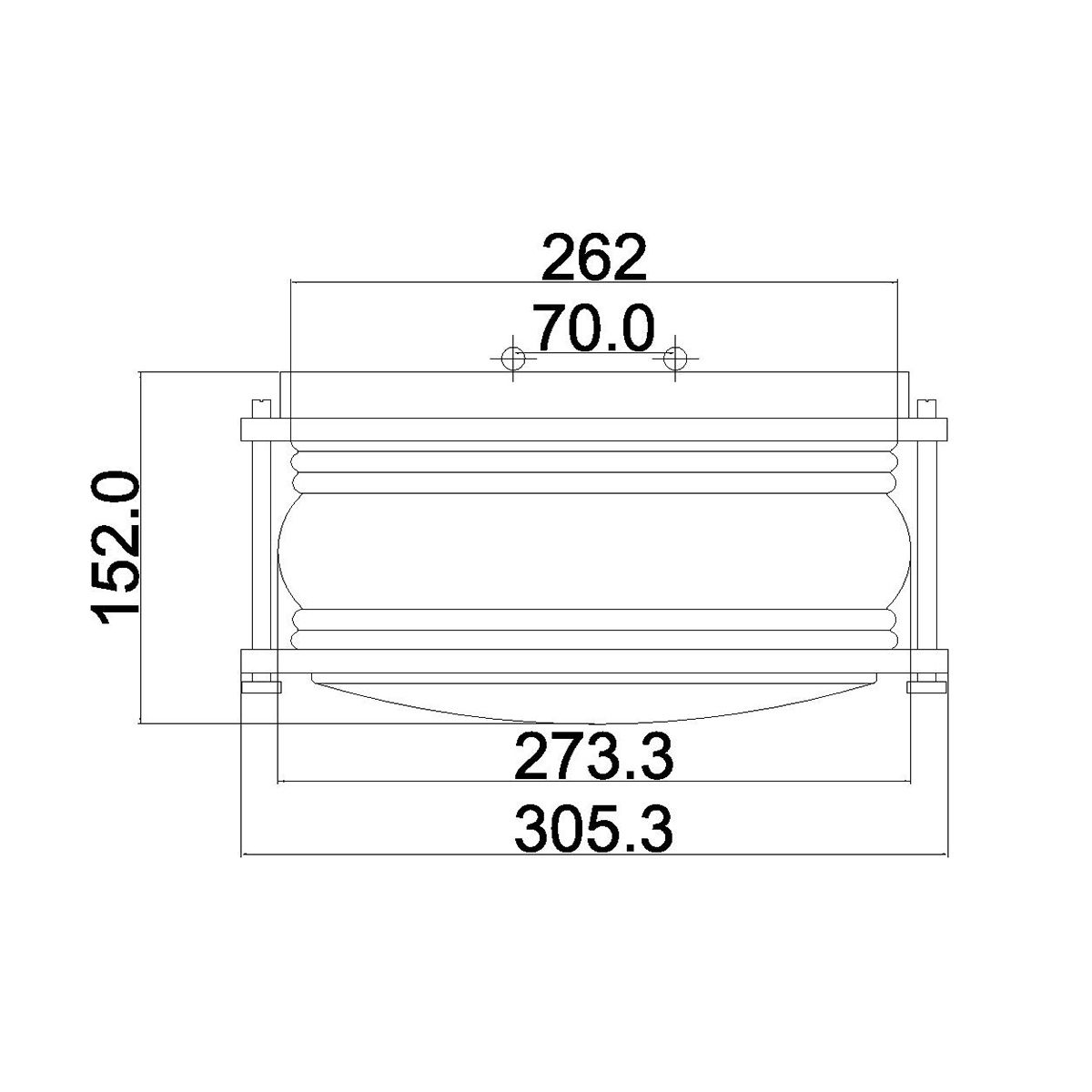 Ashland Bay Colonial Elegance 2-Light Outdoor Ceiling Fixture