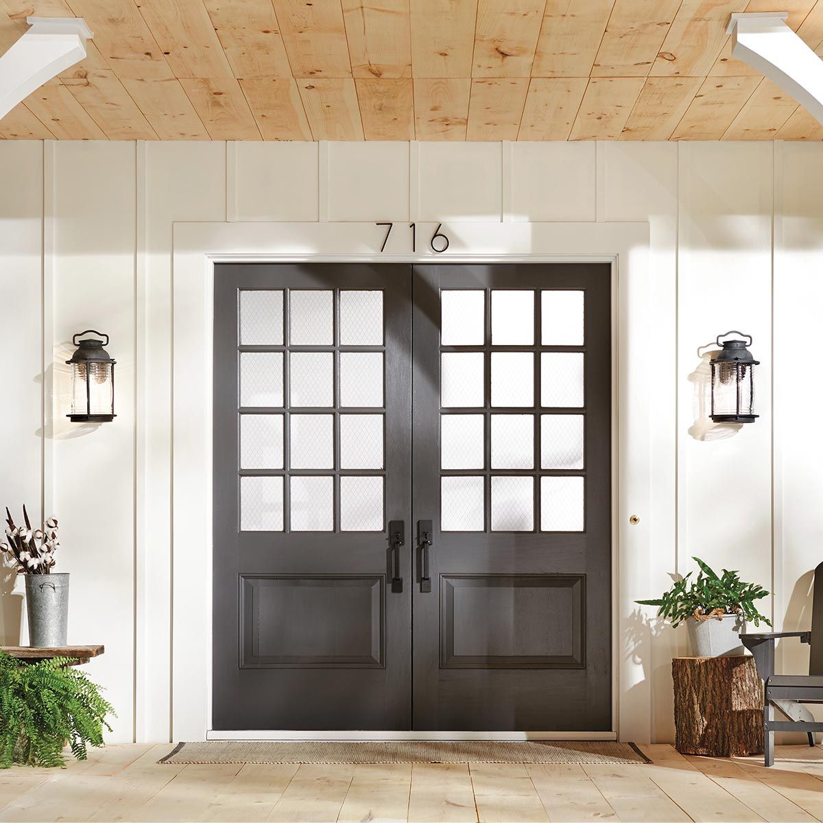 Ashland Bay Large Outdoor Wall Lantern in Burnished Bronze