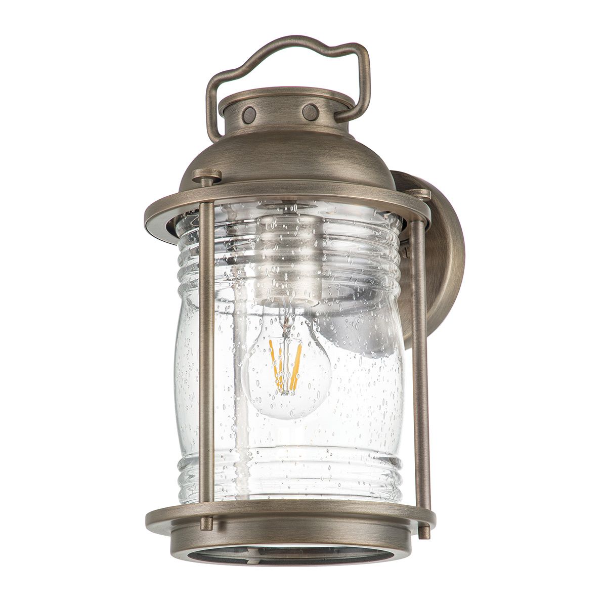 Ashland Bay Traditional Outdoor Wall Lantern in Burnished Bronze