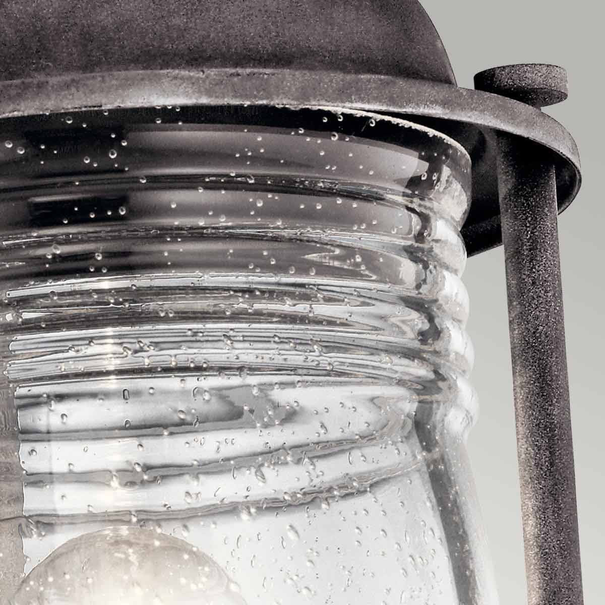 Weathered Zinc Ashland Bay Outdoor Pedestal Lantern Light