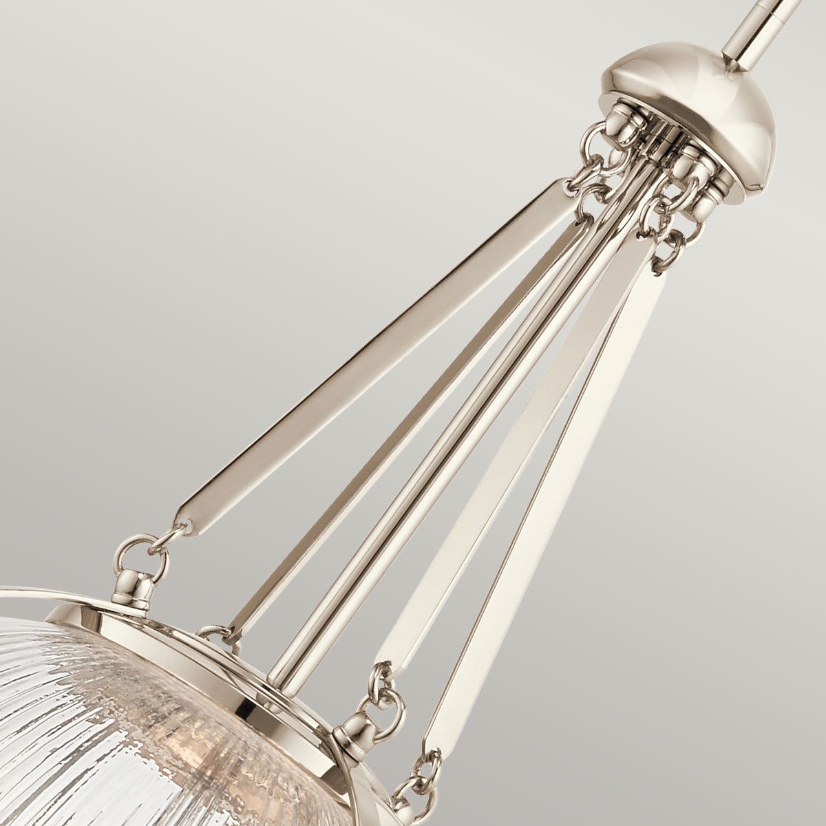 Aster Trio Orb Pendant in Polished Nickel