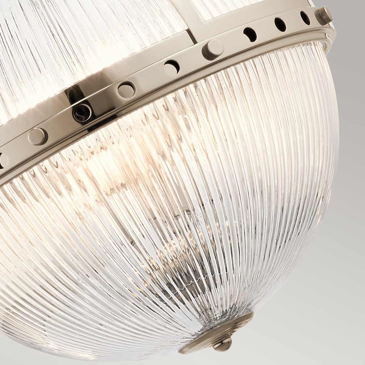 Aster Trio Orb Pendant in Polished Nickel