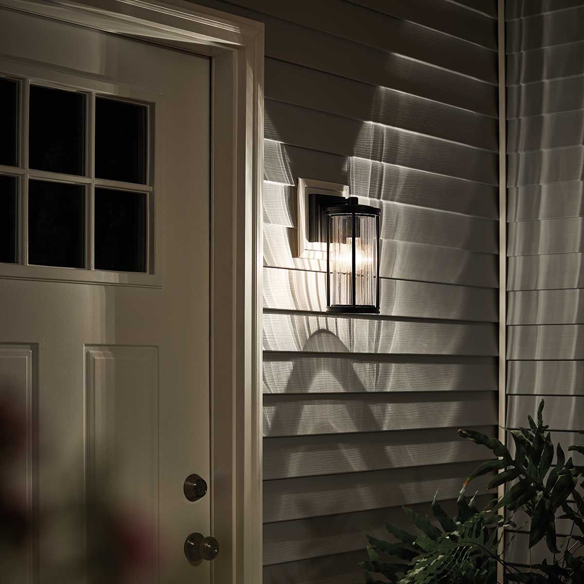 Barras Classic 1-Light Black Outdoor Wall Lantern