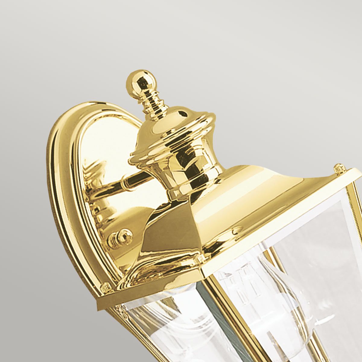 Bay Shore Elegant Outdoor Brass Wall Lantern