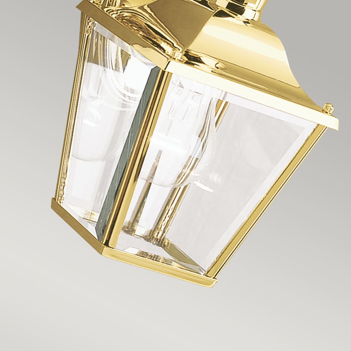 Bay Shore Elegant Outdoor Brass Wall Lantern