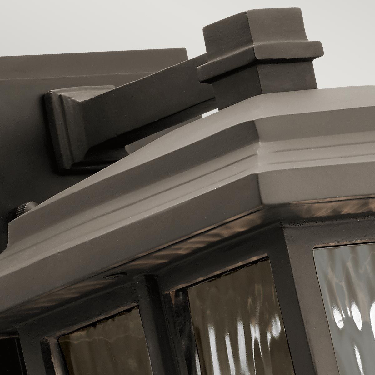 Craftsman-Inspired Bronze Outdoor Wall Lantern