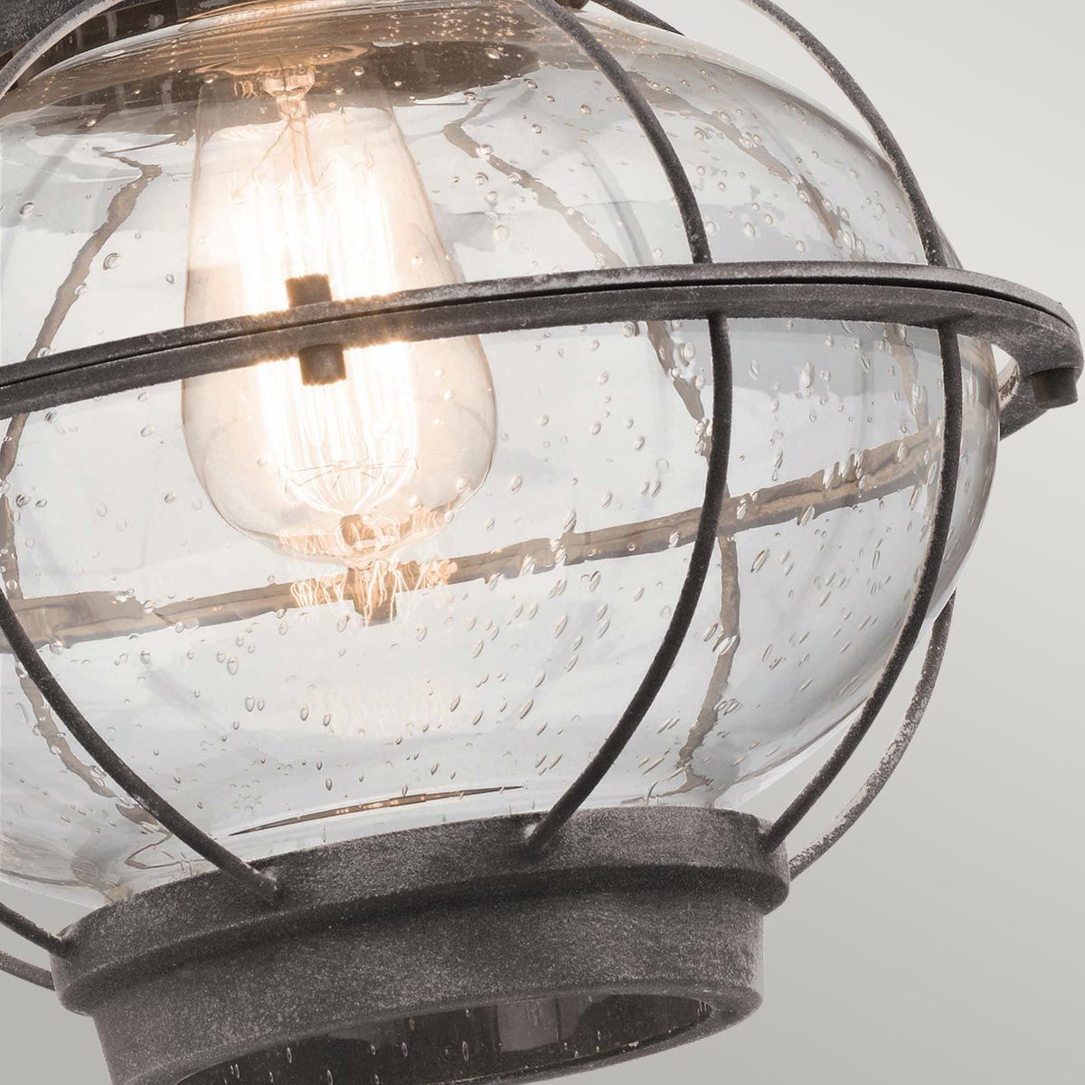 Weathered Zinc Nautical Wall Lantern