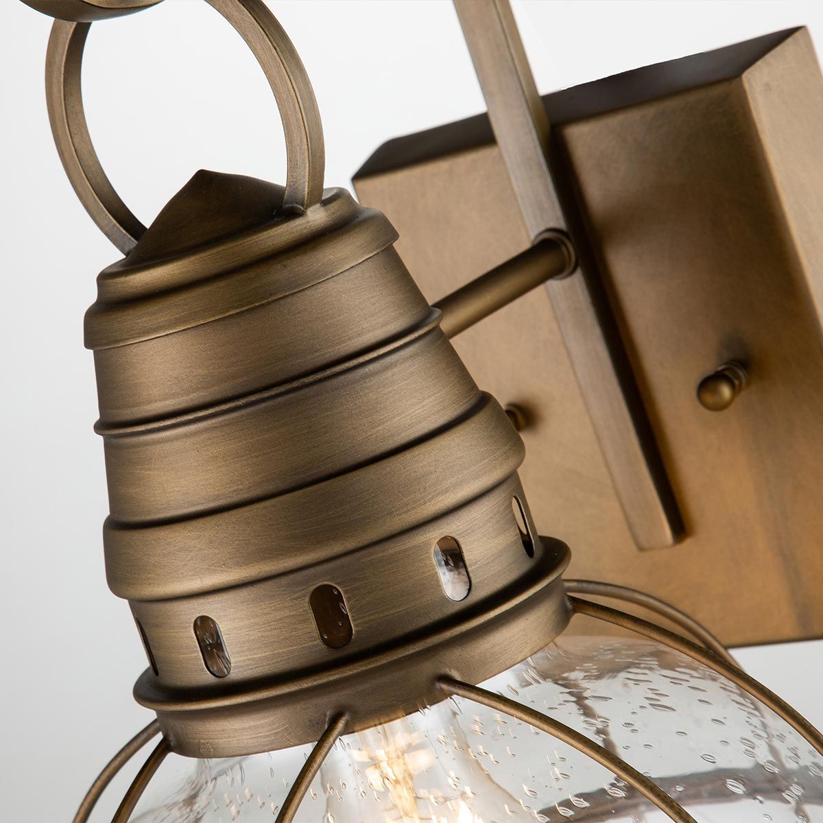Bridgepoint Medium Brass Outdoor Wall Lantern