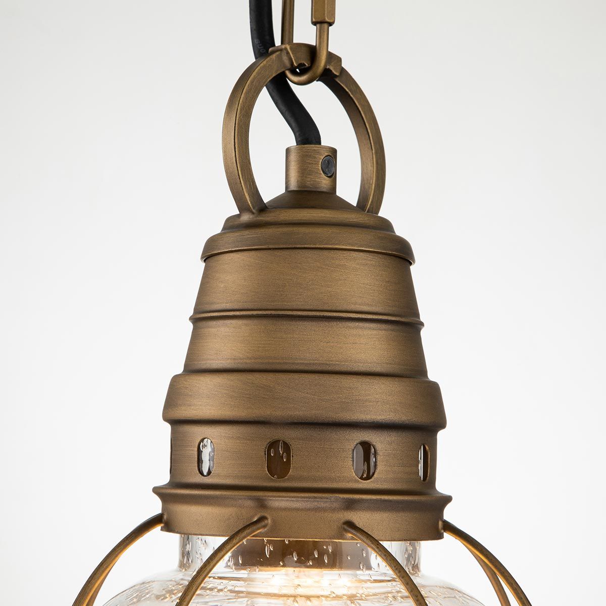 Vintage Nautical Outdoor Brass Chain Lantern