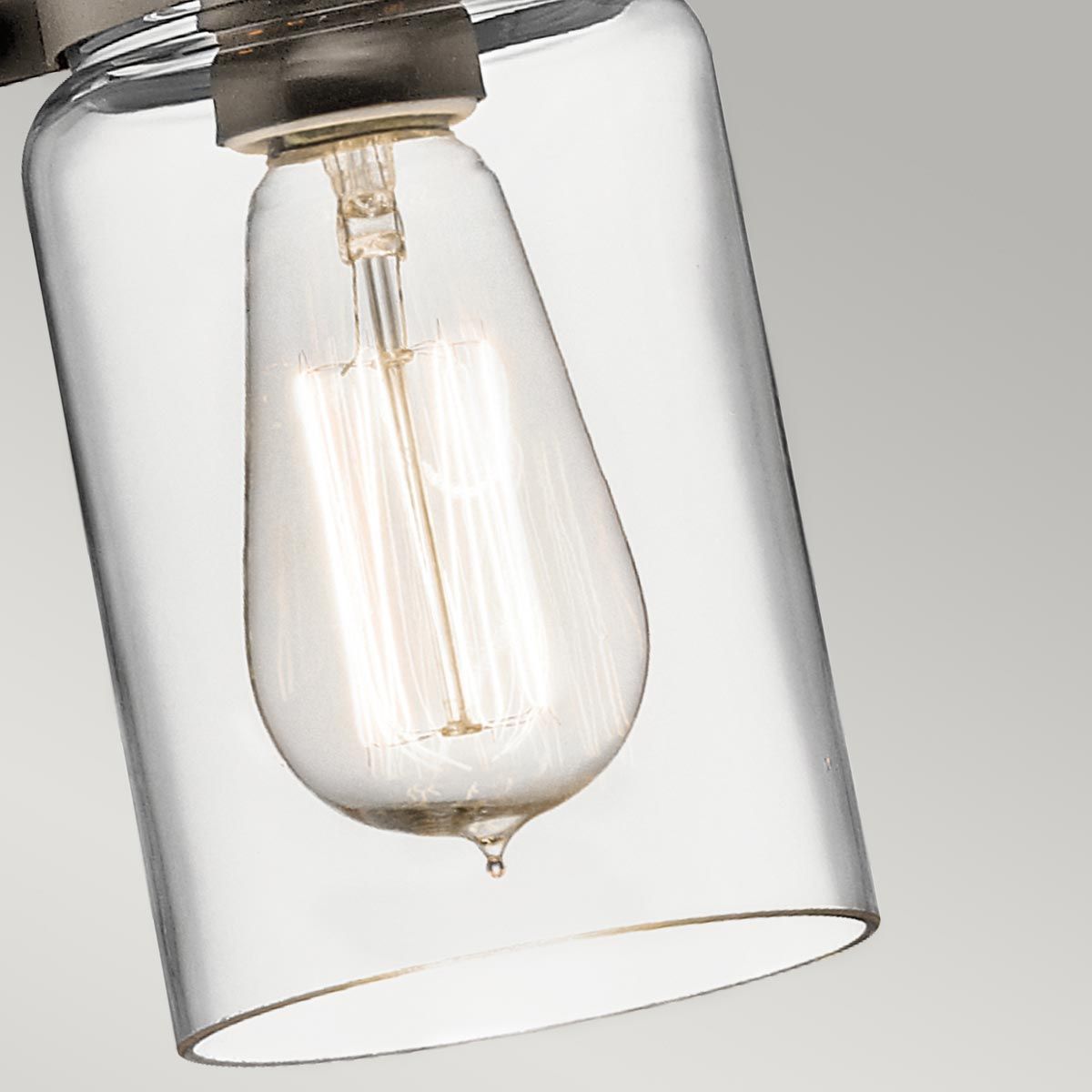 Brinley Vintage Mason Jar Pendant Light in Olde Bronze Finish