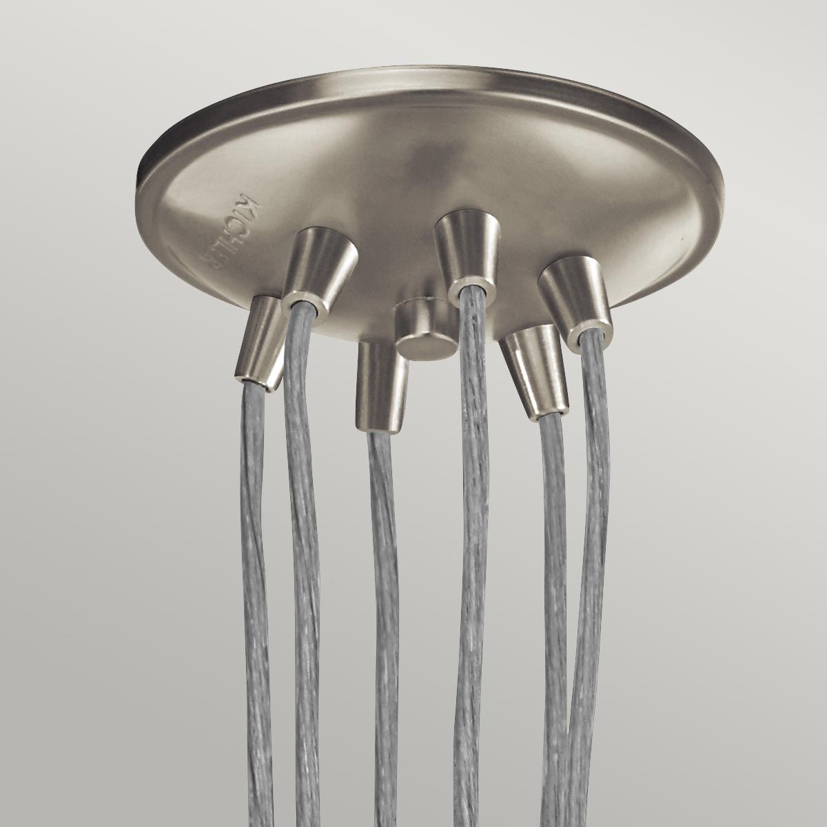 Vintage Brinley 6-Light Pendant in Brushed Nickel Finish