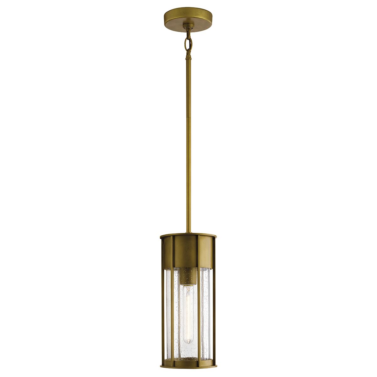 Camillo 1lt Outdoor Pendant Painted Natural Brass