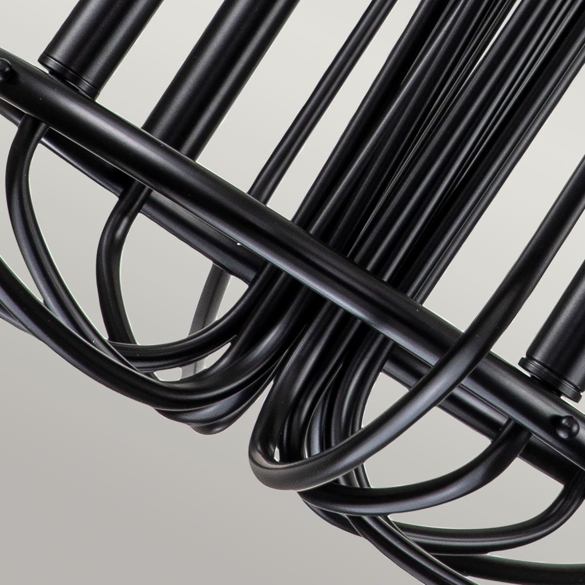 Capitol Hill 12lt Chandelier Black