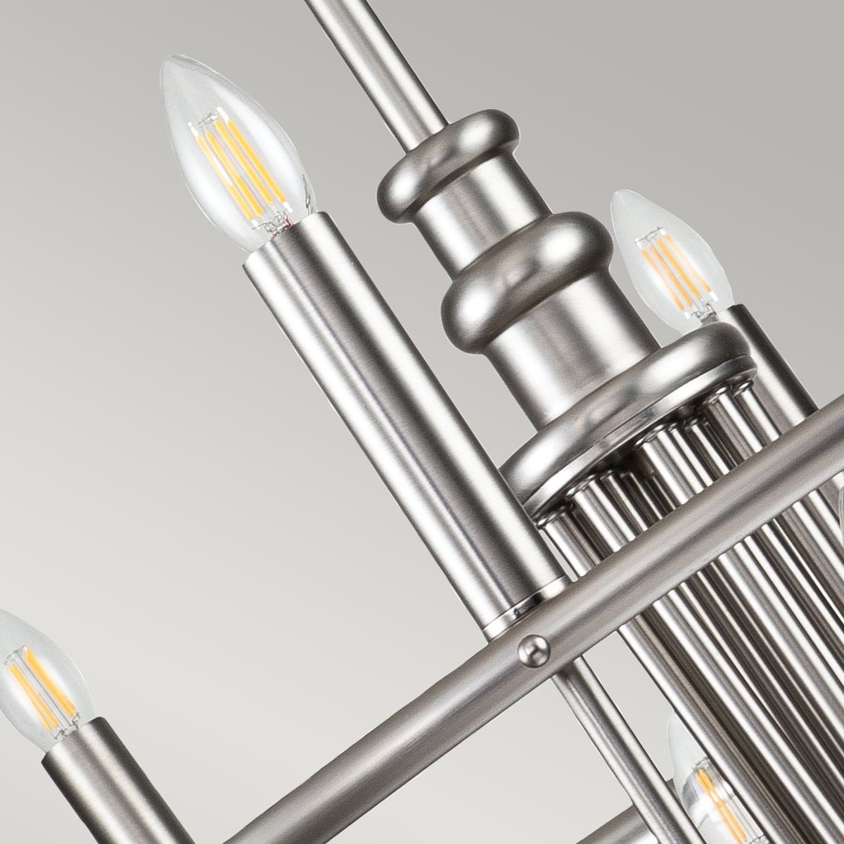 Capitol Hill 12lt Chandelier Brushed Nickel