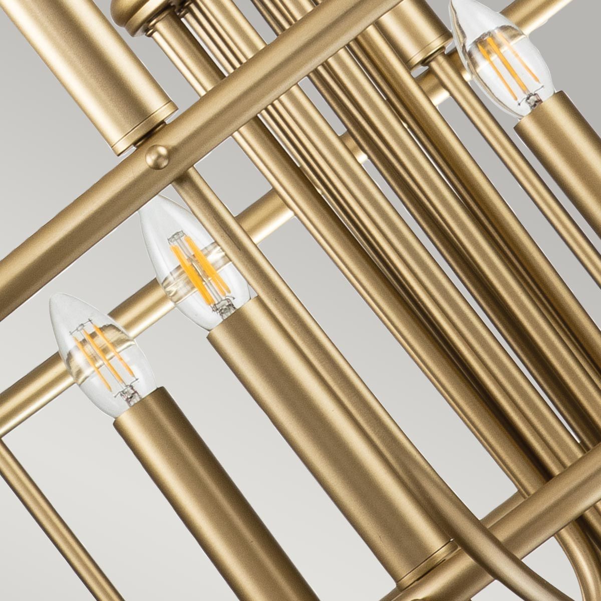 Capitol Hill 12lt Chandelier Painted Natural Brass